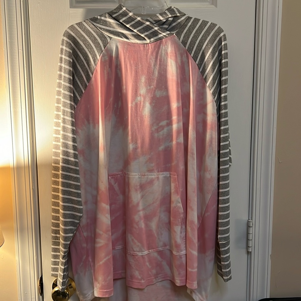 Pink and Grey Lularoe Hoodie